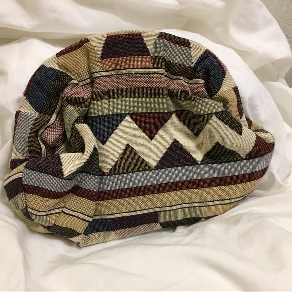 Rustic rainbow crossbody/clutch!